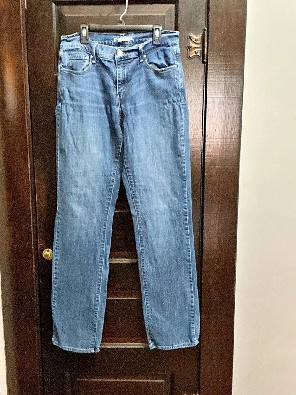 (208) Levi's 505 Straight Leg Jeans Blue Waist 30 Length 34